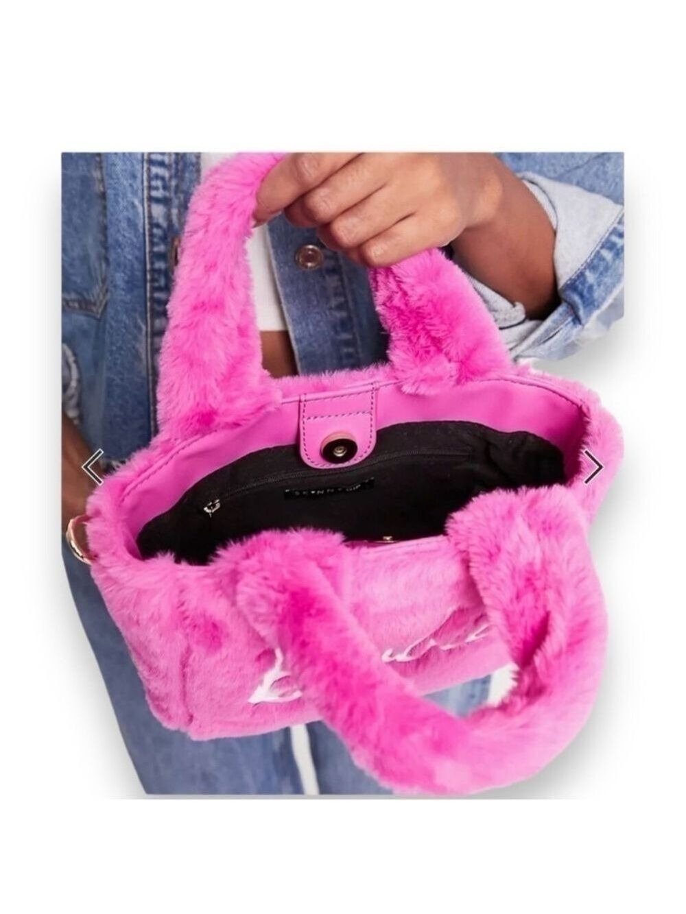 Barbie & Skinnydip London Collaboration Pink Furry Crossbody RARE Purse Bag - Picture 6 of 14